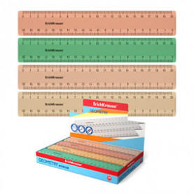 Линейка 20см, Geometry, ассорти, ЕК