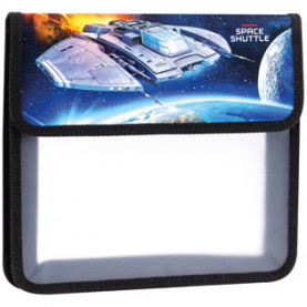 Папка д/тетрадей А5 1 отд. "Shuttle", пластик, на липучке, ArtSpace 