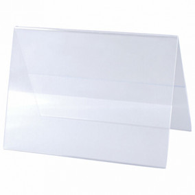 Табличка информационная 210х150мм (домик), настол, двусторон, оргстекло, BRAUBERG