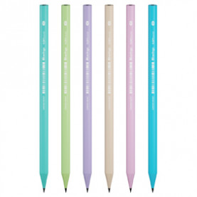 Карандаш ч/г "Flexy Pastel" HB, трехгранный, заточен., пластиковый, Berlingo 