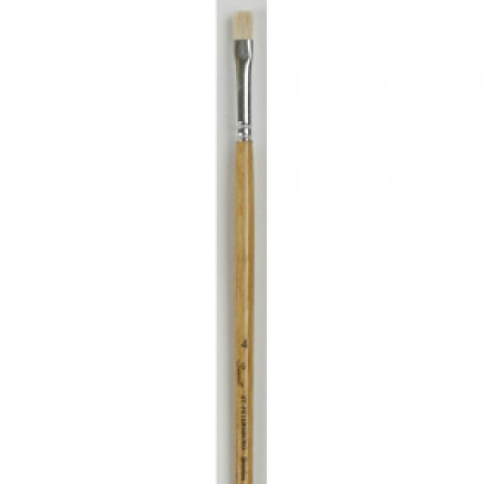 Кисть щетина плоская № 11 длинная ручка, 20 мм, Сонет