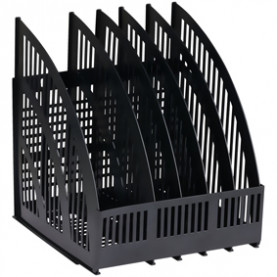 Лоток вертикальный 5 отд. СТАММ "Line" чёрный