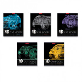 Тетрадь 48л клетка, 3D Grid, ЕК