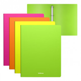 Папка 4 кольца А4, 35мм, Glance Neon, EK