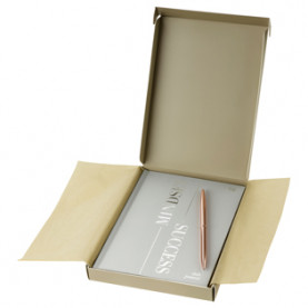 Ежедневник А5 н/дат, "Mindset", 136л, 7ЦБ, фольга 3D, soft touch, в подарочной коробке, BG