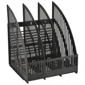 Лоток вертикальный СТАММ "Line" 3 отд.чёрный