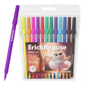 Фломастеры 12цв. Prima Cat, ЕК