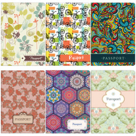 Обложка для паспорта OfficeSpace "Узоры" ассорти, фотопечать, ПВХ