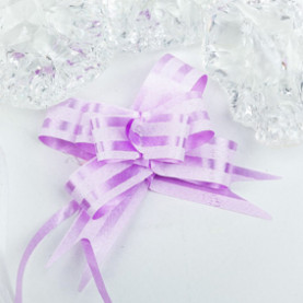 Бант-бабочка №1,2  сиреневый, 2 полосы