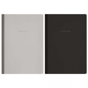 Тетрадь А4 96л. кл. Minimal Classic, на сшивке с корешком, Brauberg