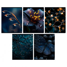 Тетрадь 48л клетка "В темноте", soft-touch ламинация, BG 