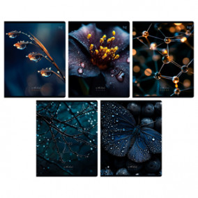 Тетрадь 48л клетка "В темноте", soft-touch ламинация, BG 