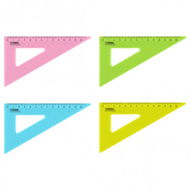 Треугольник 30 град./13см., неон.пластик, ассорти