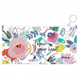 Папка-конверт на молнии Travel size (255* 137 мм) "Style", 180мкм, Berlingo 