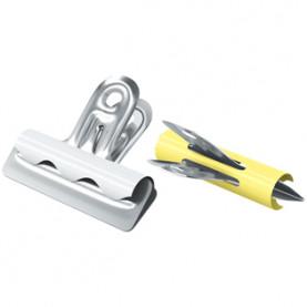 Зажимы-бульдоги 25мм, цветные, Berlingo