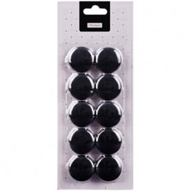 Магниты для досок 3см х 10шт, черные, OfficeSpace