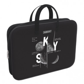 Папка с ручками A4+ на молнии Moon Cycle, ткань, ErichKrause® 