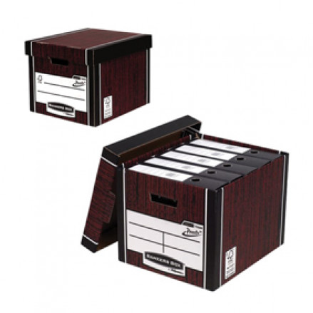 Короб архивный Bankers Box Woodgrain  сборка  FastFold™, 325x285x385 мм (внутр), гофрокартон