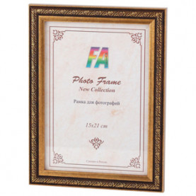 Фоторамка пластик FA 15х21 "Нива" старое золото