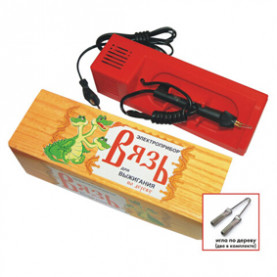 Прибор для выжигания Вязь по дереву с регулировкой мощности, 1 насадка