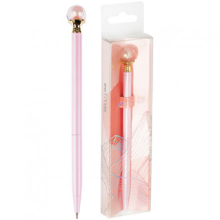 Ручка шариковая 1мм, "Pink pearll", MESHU