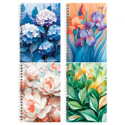 Записная книжка ""Paper art"" А6, 80л, клетка, гребень сбоку,BG