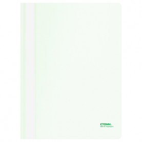 Папка-скоросшиватель с перфор. А4 "Сияние", 180мкм, белый, Стамм