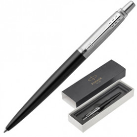 Ручка шариковая Parker Jotter Bond Satin Black CT, синяя