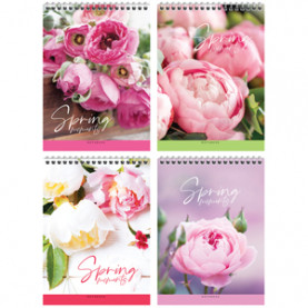 Блокнот А5 40л, "Вдохновение.Цветы", гребень, Спейс