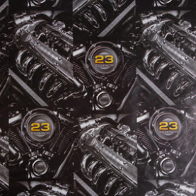 Бумага упаков. глянц. «Моторы", 70 × 100 см