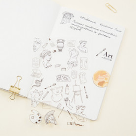 Наклейки ПВХ 10*21см, MESHU