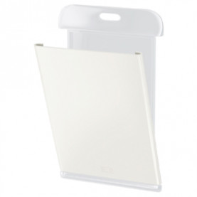 Бейдж вертикальный "ID 400", 55*85мм, светло-серый, без держателя, Berlingo 