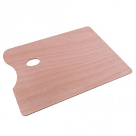 Палитра ДВП, фанера, прямоугольная, 30х40см, толщина 5 мм