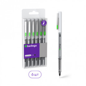 Набор капиллярных ручек "Precision" черные, 6шт., 0,2/0,25/0,3/0,35/0,45/0,5 мм, Berlingo 