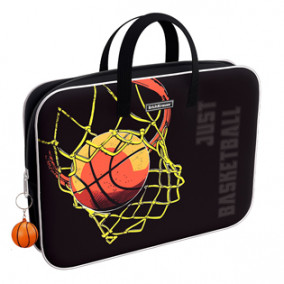 Папка с ручками A4+ на молнии Basketball, ткань, ErichKrause® 