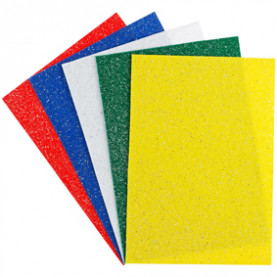 Цветной фетр, А4, 5л/5цв, 2мм, с блестками, Спейс
