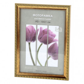 Фоторамка пластик  Interior Office 21х30 (А4) 986/996 Золото
