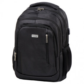 Рюкзак "Comfort black" 42*29*17см, 3 отд, 3 карм, отделение для ноутбука, эргоном,  Berlingo City