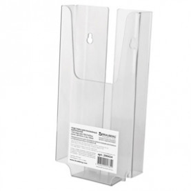 Подставка 1/3 А4, настенная, вертик.для рекламных материалов, Брауберг 