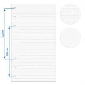 Сменный блок 95х165 мм, 80л., клетка/линия/точка, Феникс