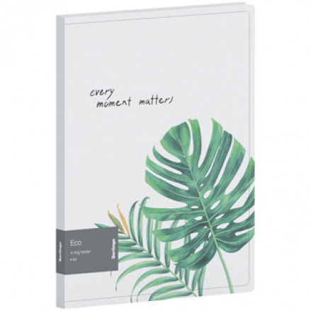Папка 4 кольца А4 24мм, "Eco", карман, Berlingo
