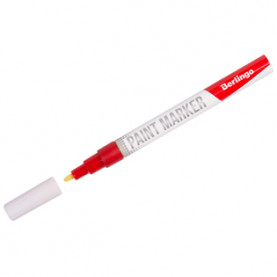 Маркер-краска "Uniline PA200" красная 2мм, нитро-основа, Berlingo