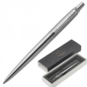 Ручка шариковая Parker Jotter Core Stainless Steel CT, серебро/хром, синяя