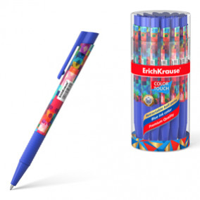 Ручка шариковая автомат. Patchwork, ColorTouch® , синий, EK