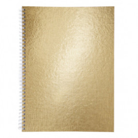 Тетрадь А4 96л. кл. Бумвинил металлик, на спирали