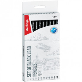 Набор карандашей ч/г 12 шт.3Н-3В Berlingo