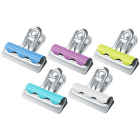 Зажимы-бульдоги 32мм, цветные, Berlingo