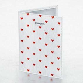 Обложка для паспорта "Сердечки", кожа флоттер, принт, ассорти, Brauberg