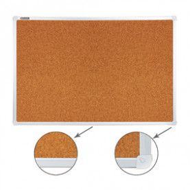 Доска пробковая 60*90см алюминиевая рамка, Brauberg 