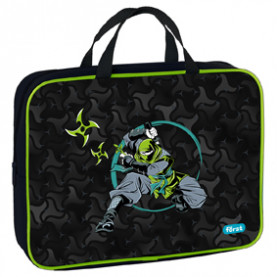 Папка с ручками A4 на молнии "Ninja", 350*265*80мм, текстиль, Först